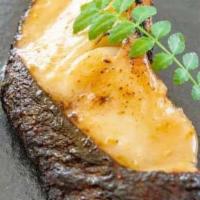 Black Cod Miso · Grilled with teriyaki sauce. Served with miso soup or green salad and rice.