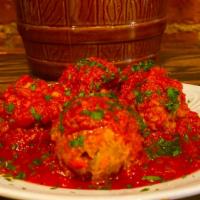 Spaghetti Tavern Meatballs · All Beef + Marinara Sugo