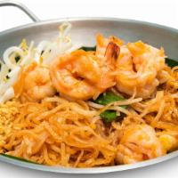 Pad Thai · Gluten-free. Stir-fried rice noodle, egg, bean sprouts, radish, chive and peanut with Pad Th...