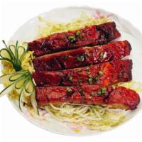 Bbq Spare Ribs · A cut of meat from the bottom section of the ribs.