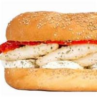 Chicken Suprimo · Chicken Cutlet & Fresh Mozzarella with Roasted Red Peppers

(Small 610 Calories, Primo 1120 ...