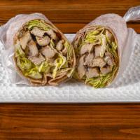 Chicken Caesar Wrap · Grilled chicken, romaine, parmesan and caesar dressing.