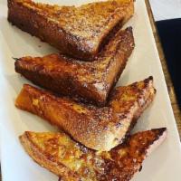 Special K Crusted French Toast · Served with butter and warm maple syrup.
