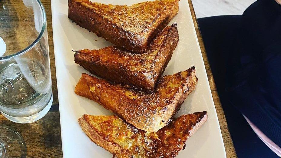 Special K Crusted French Toast · Served with butter and warm maple syrup.