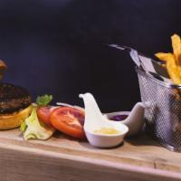 Prime Short Rib-Brisket Burger · Brioche Bun & Parmesan Truffle Fries