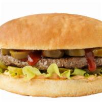 Vegan Burger With Jalapeño · Mouthwatering Impossible Burger served on a potato bun with Jalapeño, lettuce, tomato, pickl...