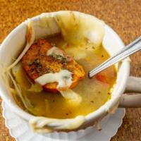 Italian Wedding Soup
 · Tiny Italian meatballs and pasta in a warm broth, covered with provolone cheese. A classic.