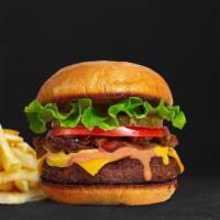 Build-A-Burger · American beef patty topped with your favorite choice of toppings! Served on a warm bun.