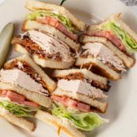 Turkey Club · Turkey, Bacon, Lettuce, Tomato, Mayo on Your Choice of Toast