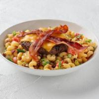 Bacon Burger Mac  · Freshly grilled bacon cheeseburger on our Killer Mac & Cheese with diced tomatoes and bacon ...
