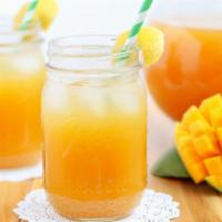 Lemonade Mango Green Tea · Refreshing Green Tea with natural mango and lemonade flavors. 
Served with mix jelly.