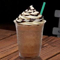 Mocha Frappuccino · Iced Frappuccino with Chocolate flavor, topped with whipped cream and chocolate syrup.