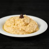 Hummus Dip (12 Oz) · served with a toasted regular pita