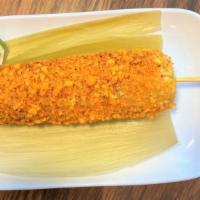 Cheetolote Loco / Elote Cheeto'S Loco · Our Classic Elote (Corn on the cob) cover with Mayonnaise dusted with FLAMING HOT CHEETOS an...