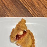 Empanada Jarocha · Deep Fried Mexican Turnover Pastry stuffed with Guava & Cheese / Guayaba y Queso