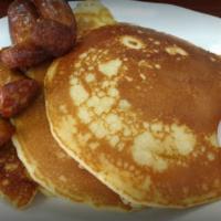 Pancakes With Bacon, Sausage Or Ham · 