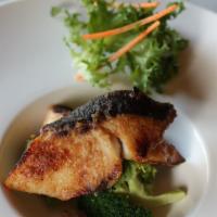 Miso Black Cod · Grilled black cod in miso sauce.