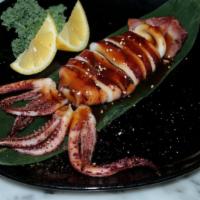 Bbq Squid · BBQ squid in teriyaki sauce.