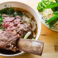 Pho Bo Em · Beef Noodle Soup with 24 hour beef bone broth, filet mignon, rib eye, black angus brisket, b...