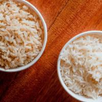 Basmati Rice · Choose brown or white rice.