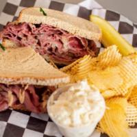 Little Jimbo · Hot Pastrami, melted Swiss, grilled onions and Dijon mustard