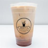 Iced Chai Latte · The iced chai latte it is a delicious combination of ice cold milk and a tasty spiced tea.