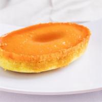 Coconut Pandan Leche Flan (Mini) · Half Coconut Pandan Cake & Half Leche Flan