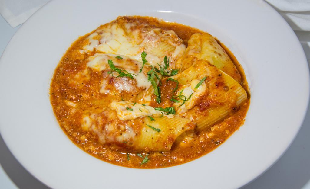 Stuffed Shells · Served with Italian bread and butter.