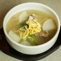 Kalbi Tang · Most popular, spicy. Beef short rib, vegetables and crystal noodle in beef broth. Serve with...
