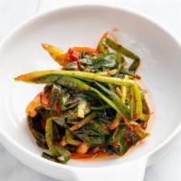 Chives Kimchi  · A kimchi made with chives mixed with fish sauce, red chili pepper powder, crushed garlic, an...