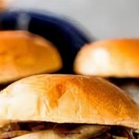 Mushrooms Swiss Burger · With sauteed mushroom, Swiss cheese and a hint of garlic Parmesan butter.