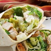 Chicken Caesar Wrap · Romaine Lettuce, parmesan Cheese and Caesar Dressing. Comes With French Fries