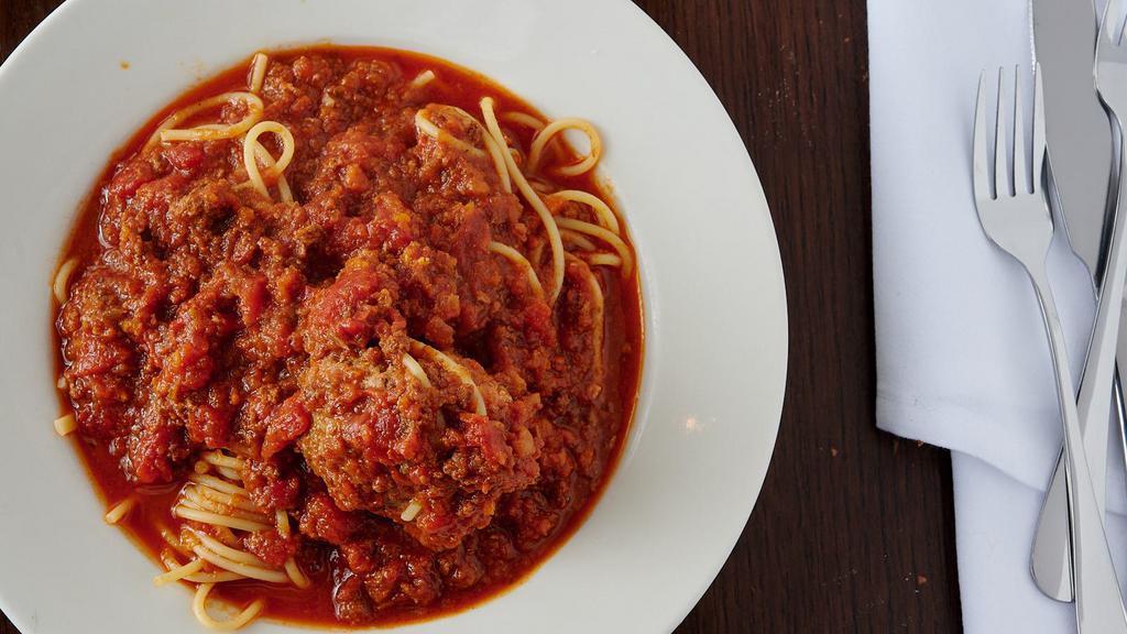 Pasta With Meat Sauce · 16 Oz Container of your choice of pasta with Meat Sauce