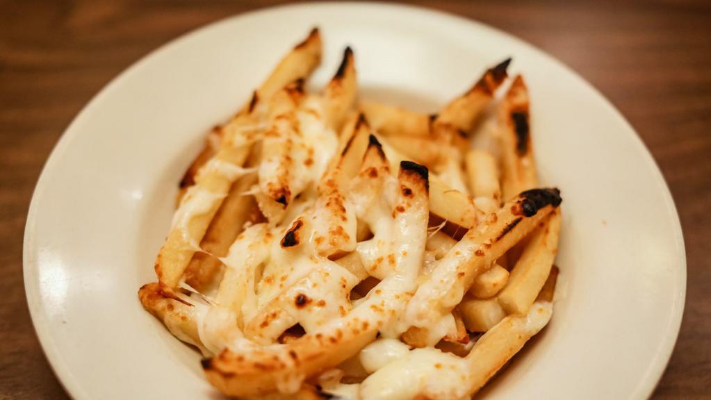 Disco Fries  · Straight cut fries topped with melted mozzarella cheese and homemade brown gravy