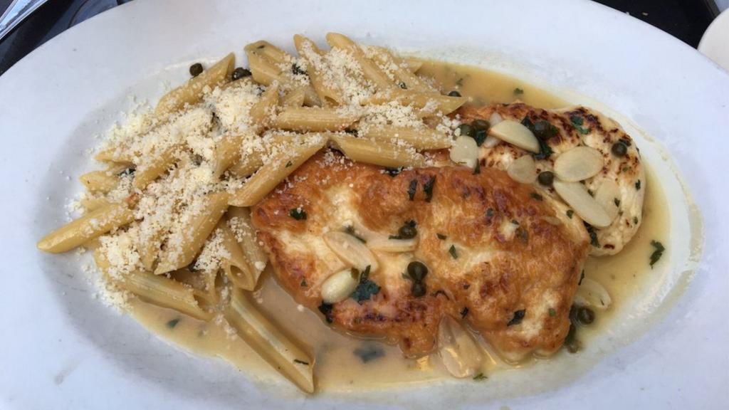 Piccata · Lightly floured and sautéed in lemon and garlic sauce.