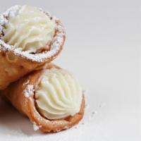 Cannoli · Italian pastries consisting of tube-shaped shells of fried pastry dough, filled with a sweet...