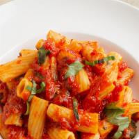 Pasta With Marinara Sauce · Crushed Tomatoes, Basil & Garlic with Your Choice of Pasta & Toppings.