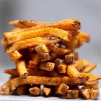 Fresh Cut French Fries · Hand cut fries topped with oregano.