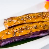 Grilled Miso Eggplant · Japanese eggplant, sweet miso glaze.