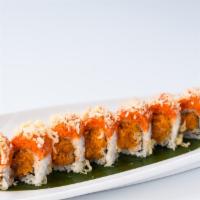 Huntington Roll
 · Spicy scottish salmon, crunch, topped with spicy tuna, crunch.