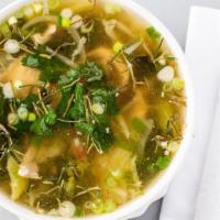Special Lao Soup · Homemade broth Laotian style with bean sprout, seasonal mixed vegetable.