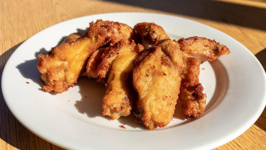 Chicken Wings (10) · Served with honey mustard and ketchup.