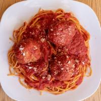 Pasta With Meatballs · Served with choice of pasta.
