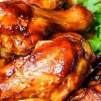 Bbq Chicken Meal · Comes with rice & salad