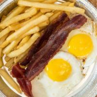 Two Eggs & Bacon Platter · 