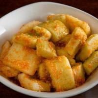 Spicy Crispy Cucumber' · Spicy. COLD fresh cucumbers tossed in a sweet garlic chili sauce.