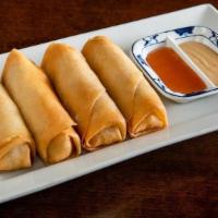 Spring Roll' · Not Spicy. Served with duck sauce and spicy mustard packets.
