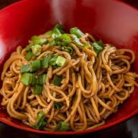 Cold Sesame Noodle' · Not Spicy. Cold flour noodle mixed with sesame paste, topped with sesame seeds and scallions.