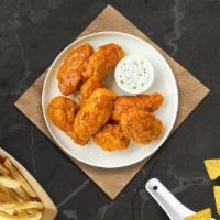 Don Habanero Wings · Fresh chicken wings breaded, fried until golden brown, and tossed in mango habanero sauce. S...