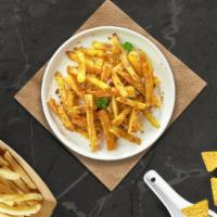 Garlic Fries · (Vegetarian) Idaho potato fries cooked until golden brown and tossed with chopped garlic.